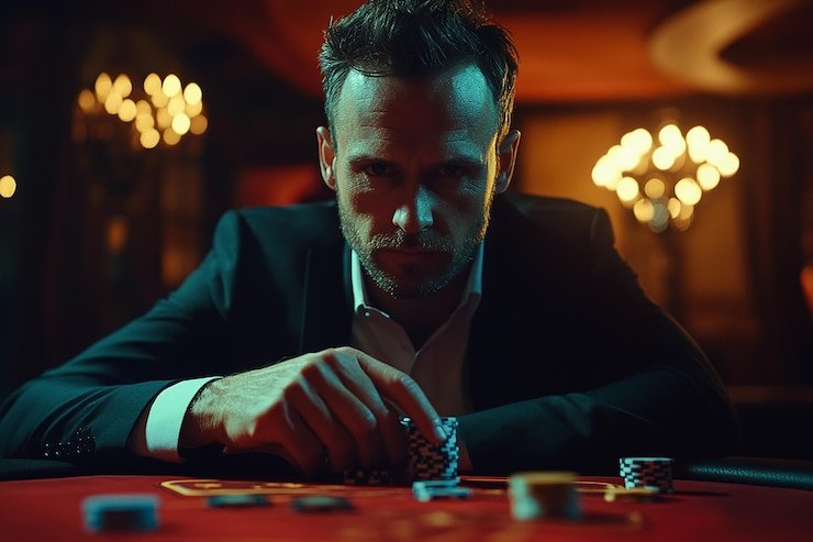 Live dealer table interface showing Three Card Poker cards and betting buttons on hahadewa